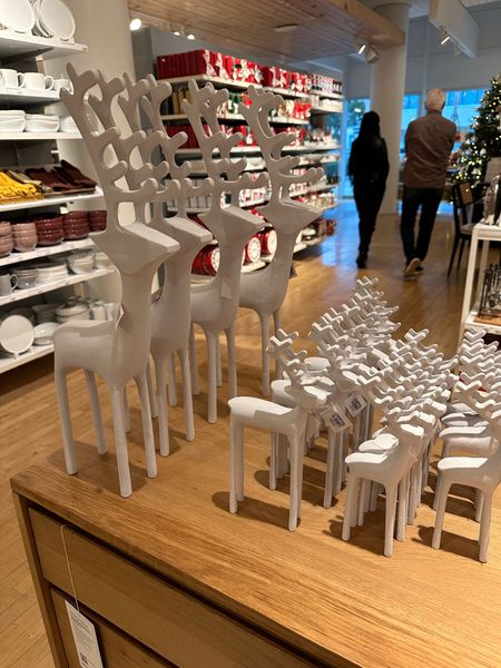 The prettiest reindeer and the come in wood, white, black and silver!! Beautiful from crate and barrel 

#LTKsalealert #LTKHoliday #LTKfindsunder50