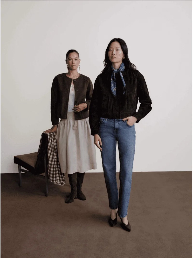 Scoop Women\u2019s and Women\u2019s Plus Cropped Suede Jacket, Sizes XS-4X | Walmart (US)