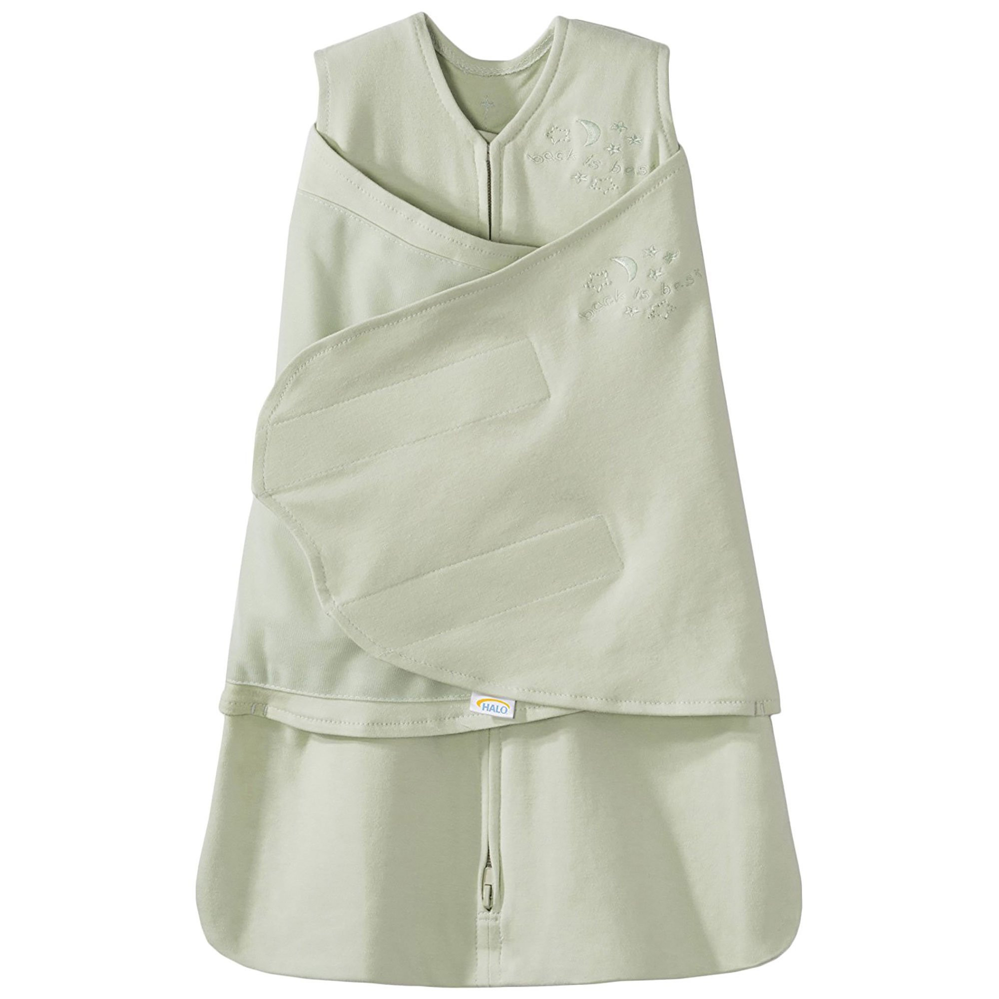 HALO 100% Cotton Sleepsack Swaddle, 3-Way Adjustable Wearable Blanket, TOG 1.5, Sage, Newborn, 0-... | Amazon (US)