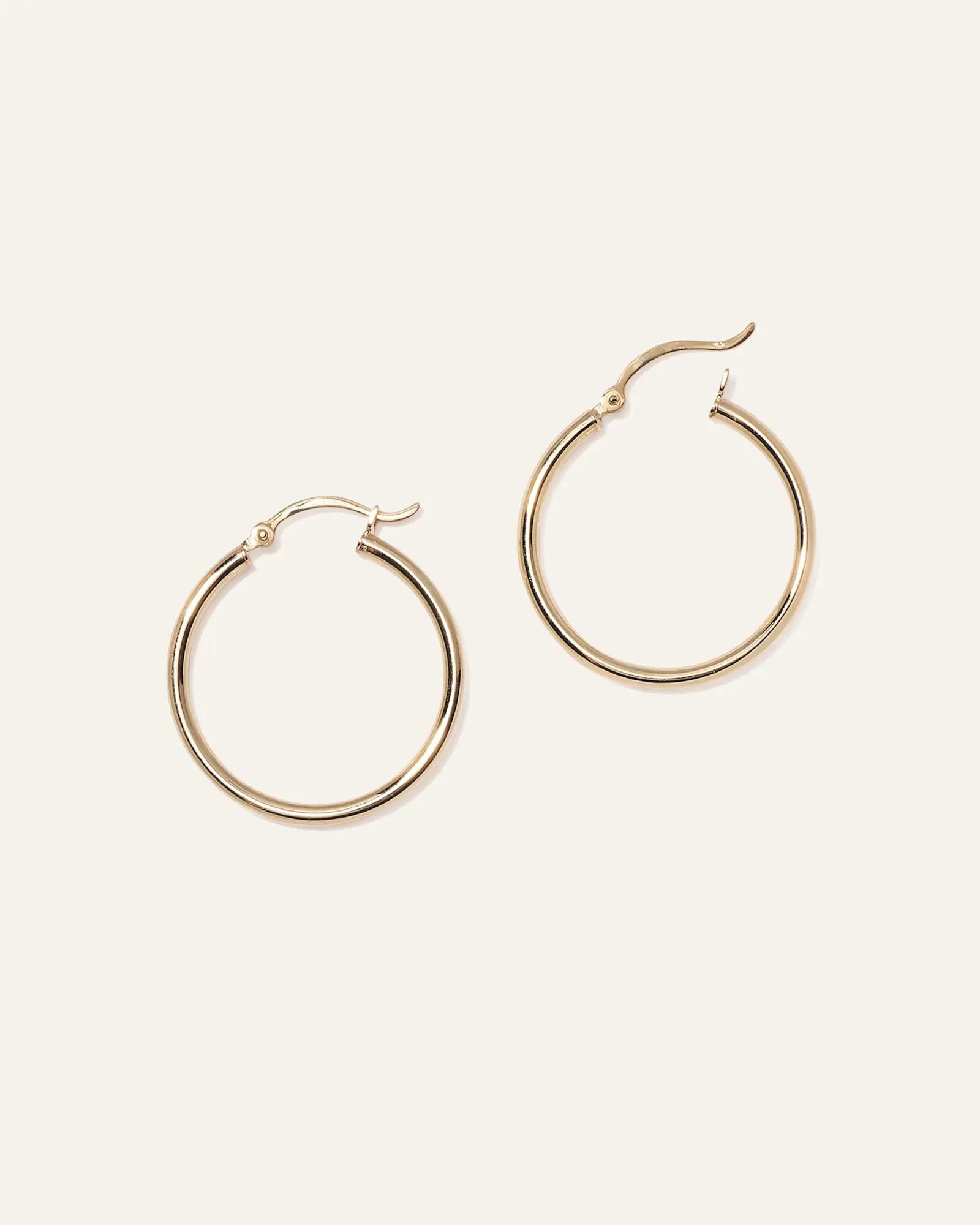 14K Gold Tube Hoops | Quince