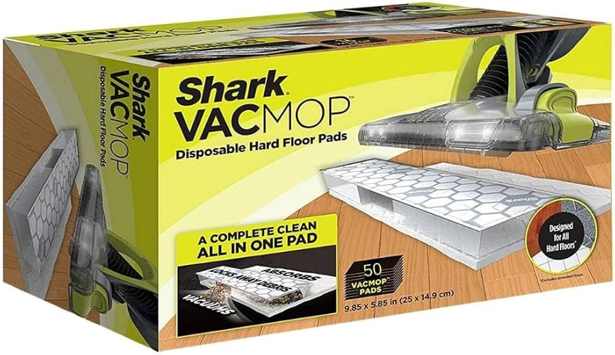 Shark VACMOP Disposable Hard Floor Vacuum and Mop Pad Refills (50 ct) | Amazon (US)