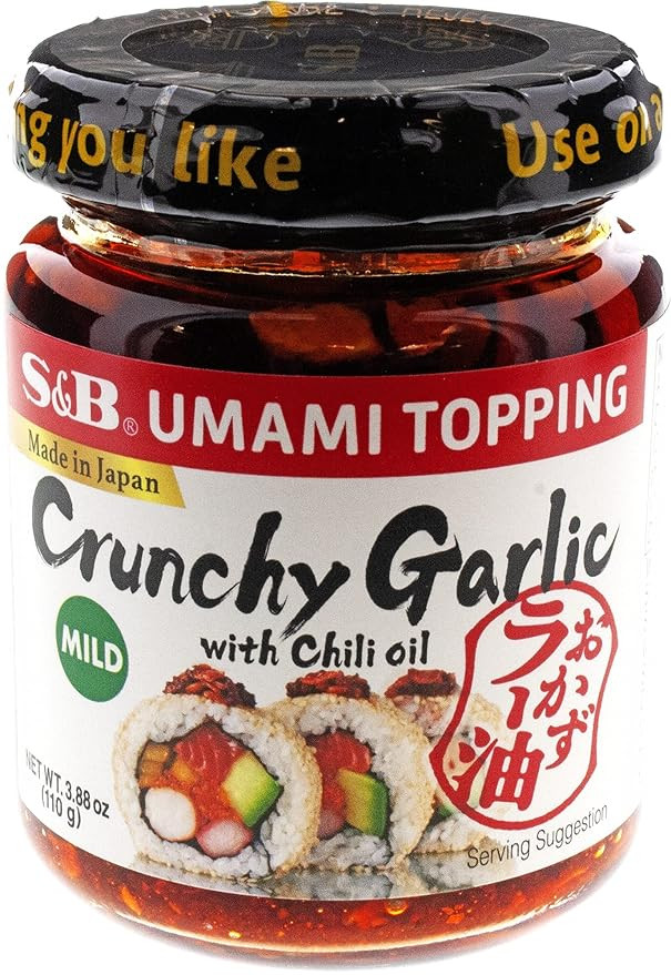 S&B Chili Oil with Crunchy Garlic, 3.88 Fl Ounce | Amazon (US)