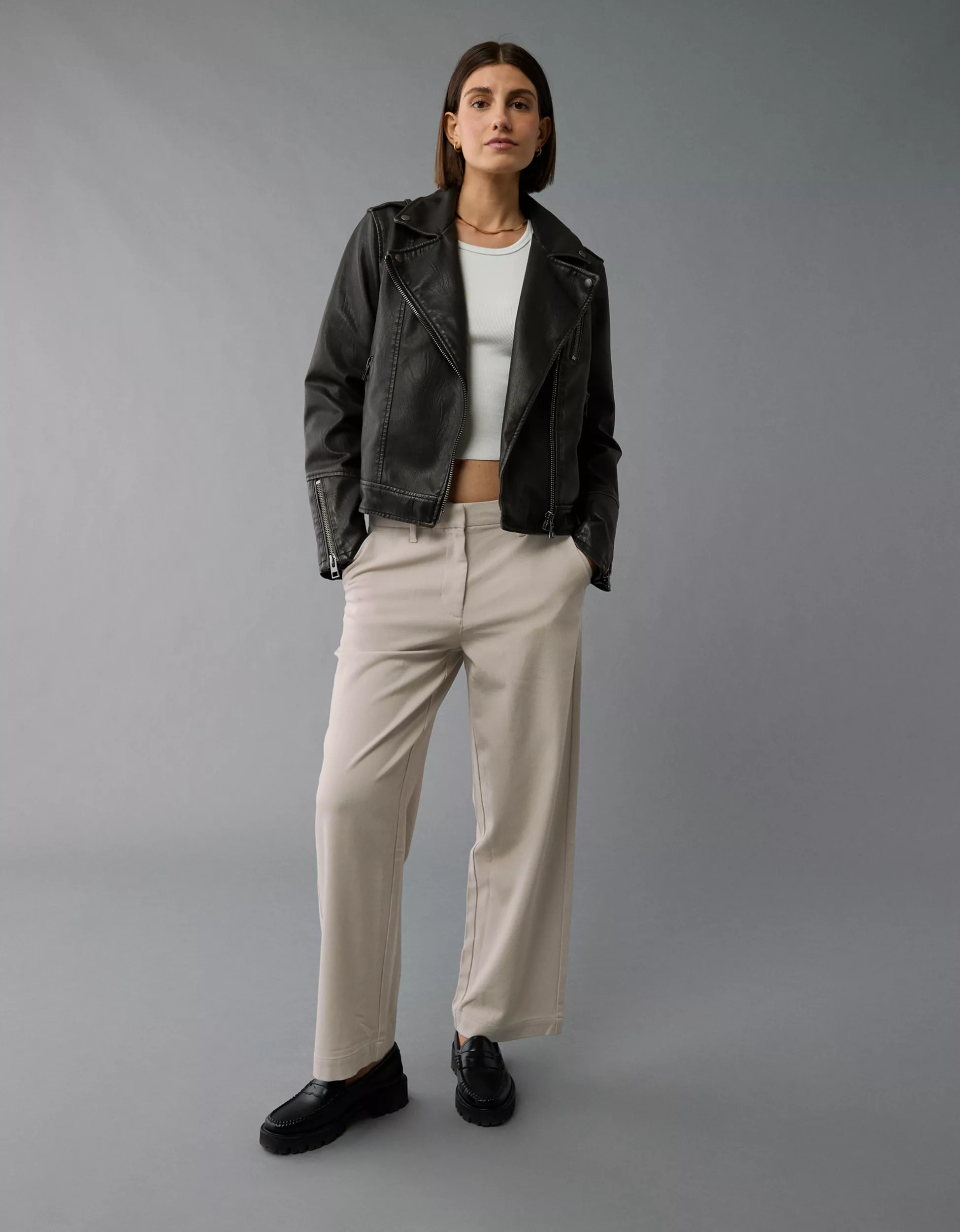 AE Stretch High-Waisted Stovepipe Ankle Trouser | American Eagle Outfitters (US & CA)