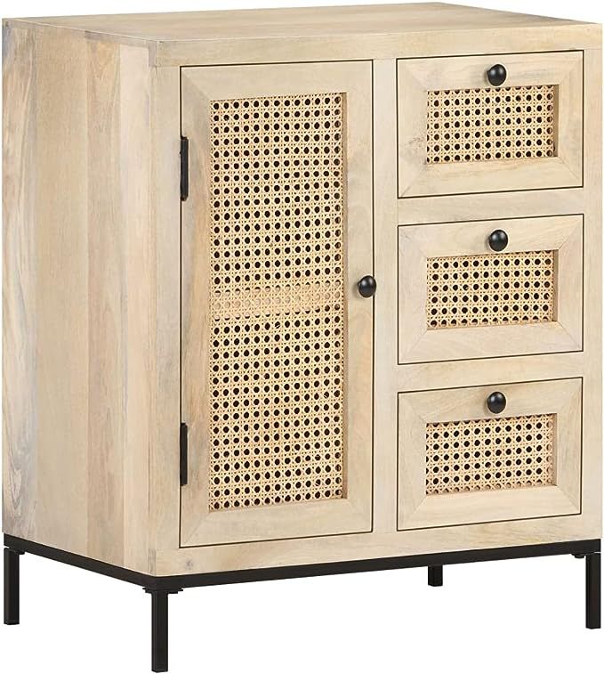 Sideboard, Side Cabinet with 1 Door and 3 Drawers, Buffet Table and Accent Cabinet, Multipurpose ... | Amazon (US)