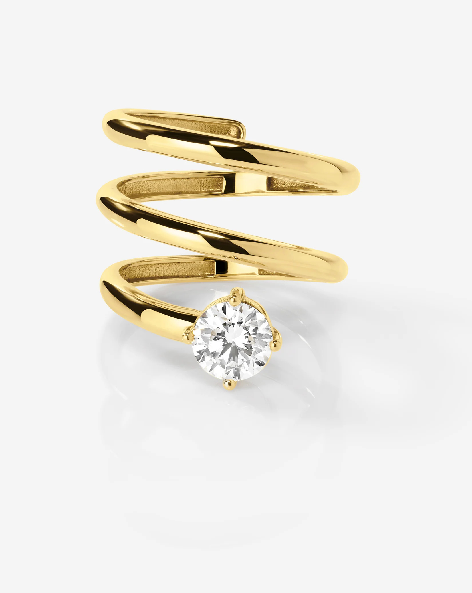 Lab Diamond Coil Ring | Ring Concierge