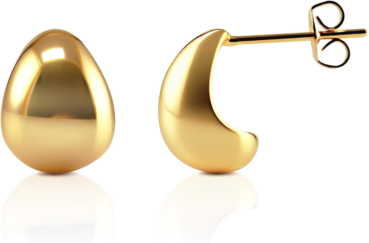 Teardrop Gold Plated Earrings - 18K Gold Plated Lightweight Earring Fashion Jewelry Set Gifts For... | Amazon (US)