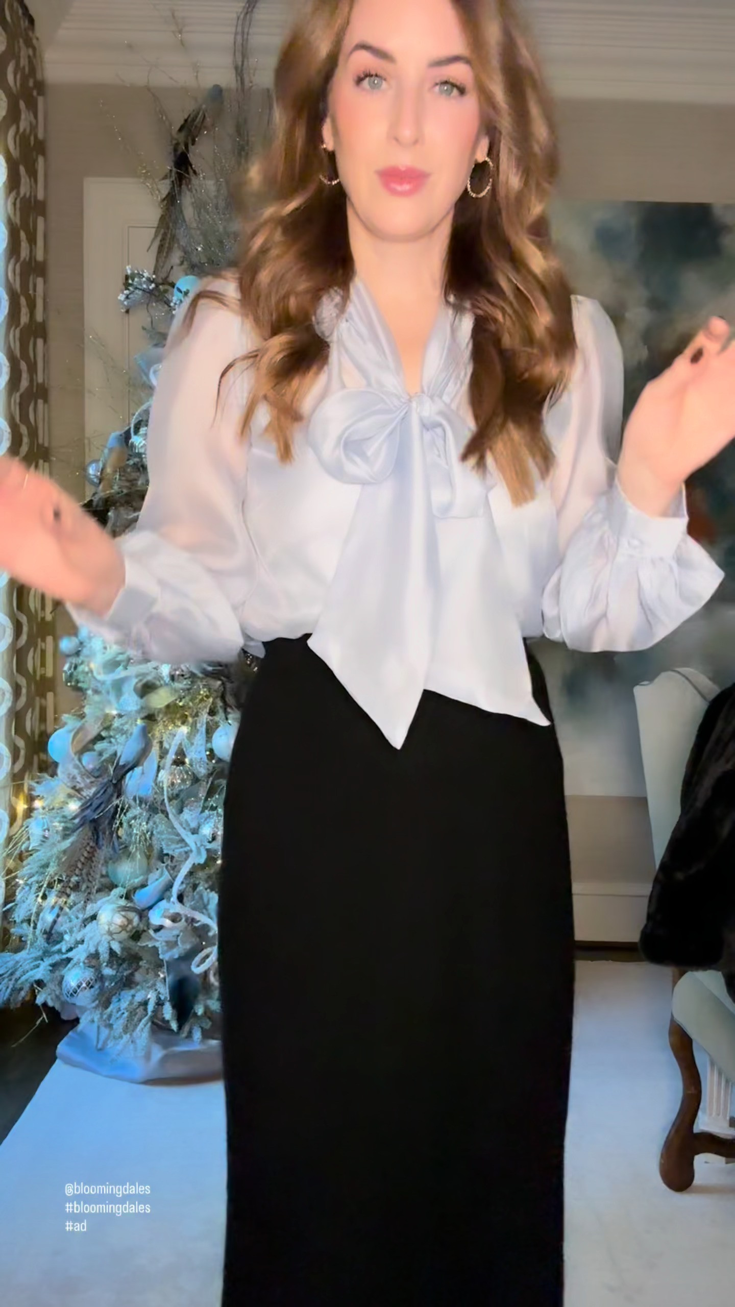 A look I curated from Bloomingdale’s that hits all the right notes 🤍 The knit skirt is a true closet staple—one of those pieces you’ll reach for again and again because it styles effortlessly year-round. Paired with a luxe faux-fur coat and a chic bow-detail top, it feels feminine, polished, and just a little bit dreamy. And if you’re hunting for a designer bag under $1k, this one is such a smart, timeless buy—and a fabulous gift idea too. ✨
@bloomingdales #bloomingdales #ad
 

 #LTKHoliday #LTKSeasonal #LTKOver40