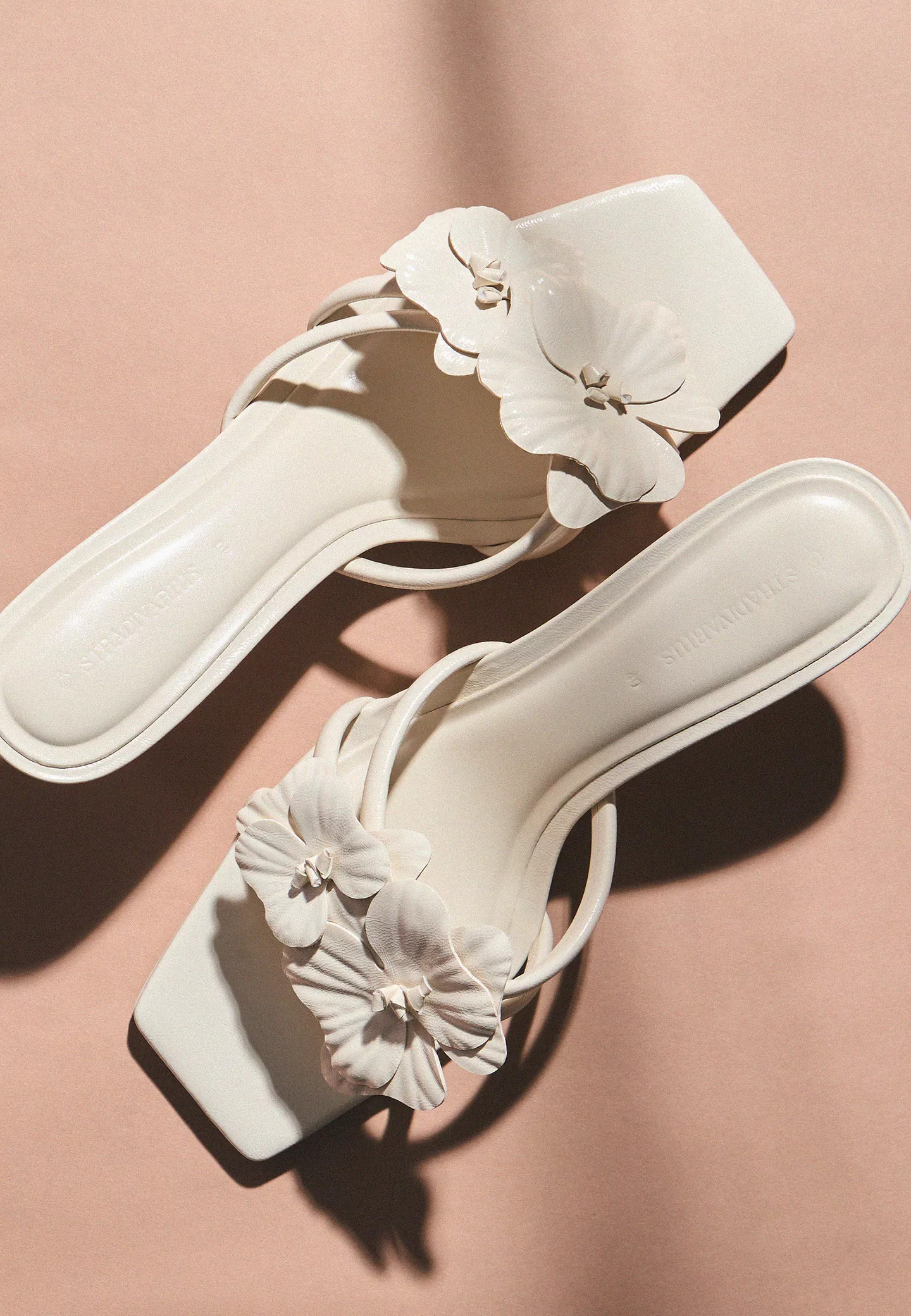 Floral high-heel sandals | Stradivarius (UK)