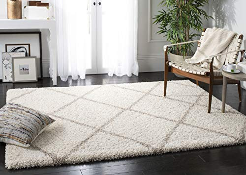 SAFAVIEH Hudson Shag Accent Rug 3'x5', Soft Plush Ivory & Beige SGH281D | Amazon (US)