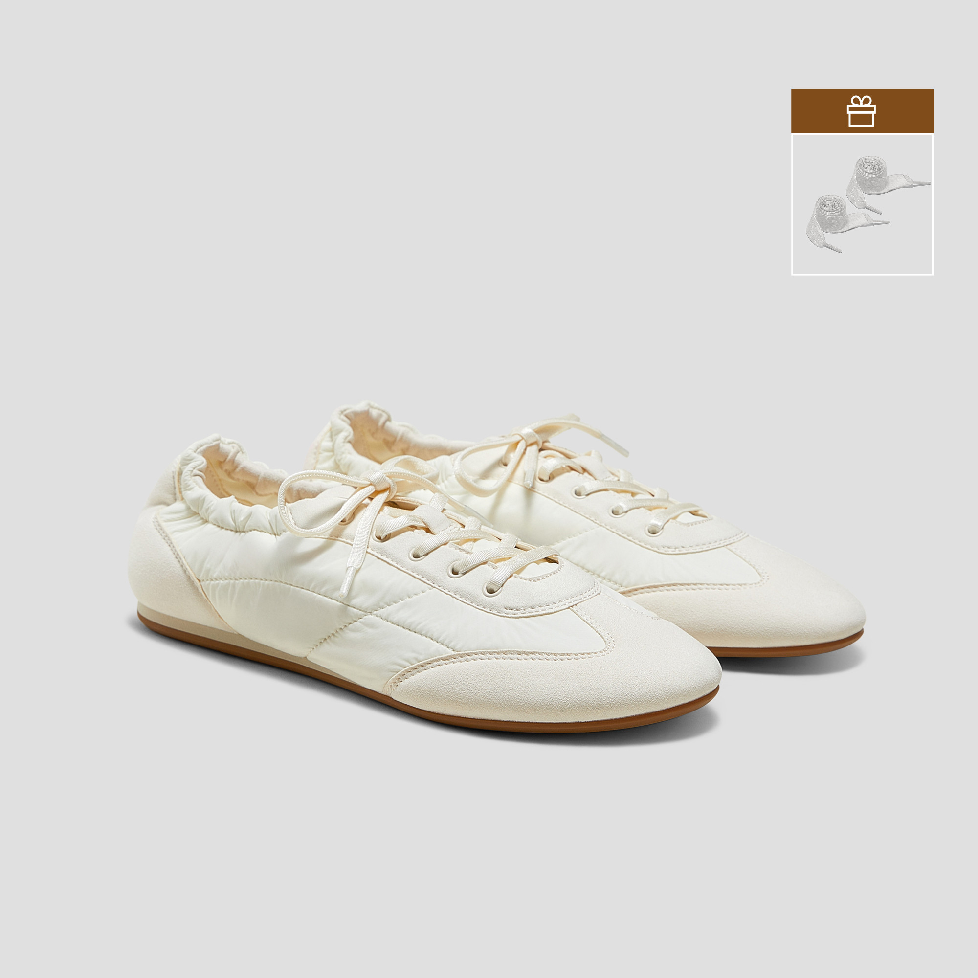 VIVAIA Jogger Re-Nylon Sneakerina (Yancy)|SEASHELL SPOT NATURAL|9-9.5 | VIVAIA