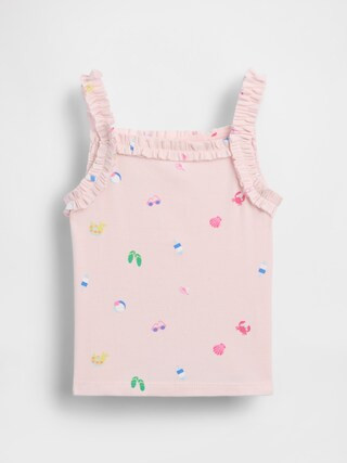 Baby & Toddler Rib Ruffle Apron Tank Top | Gap (US)