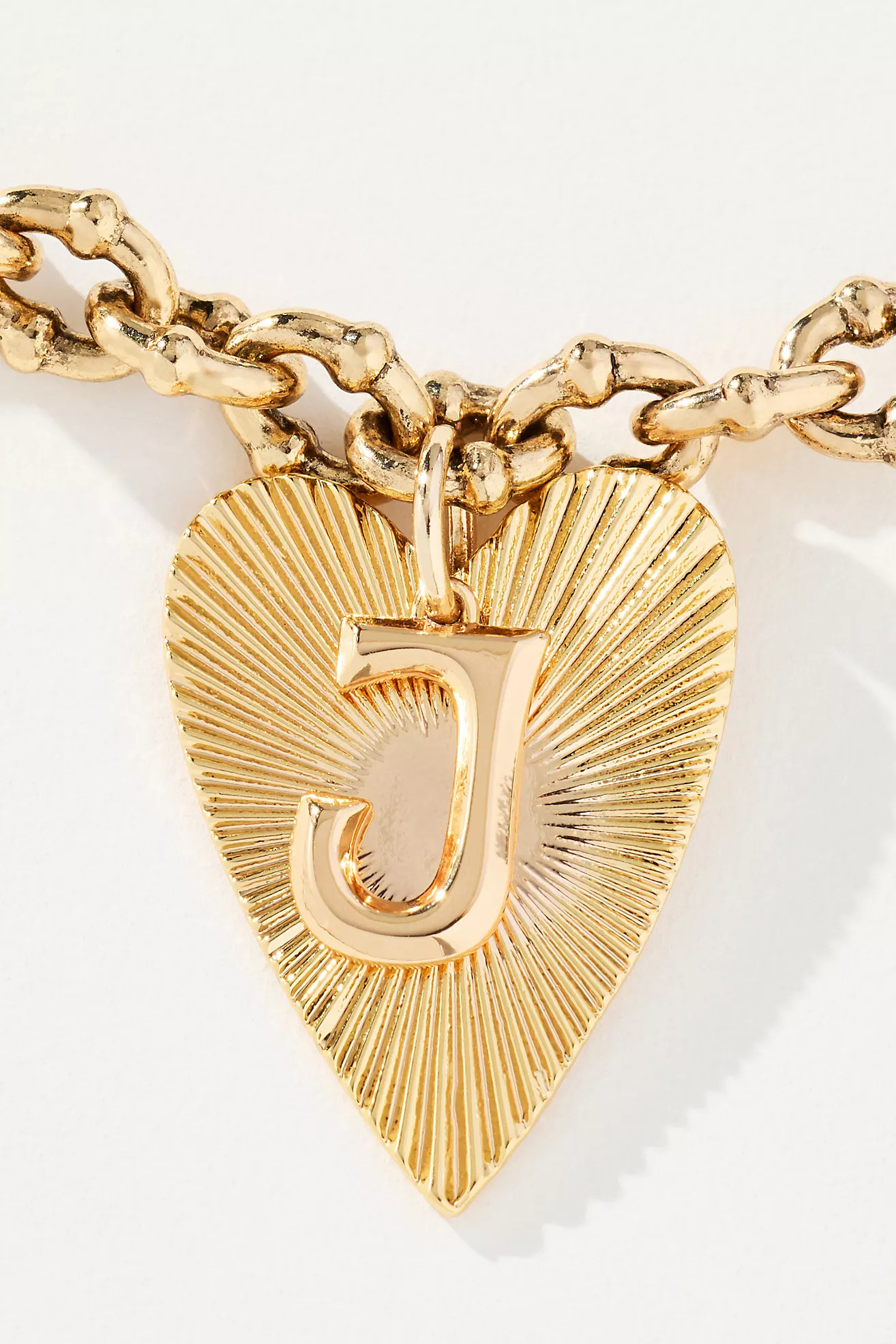 Monogram Heart Pendant Necklace | Anthropologie (US)