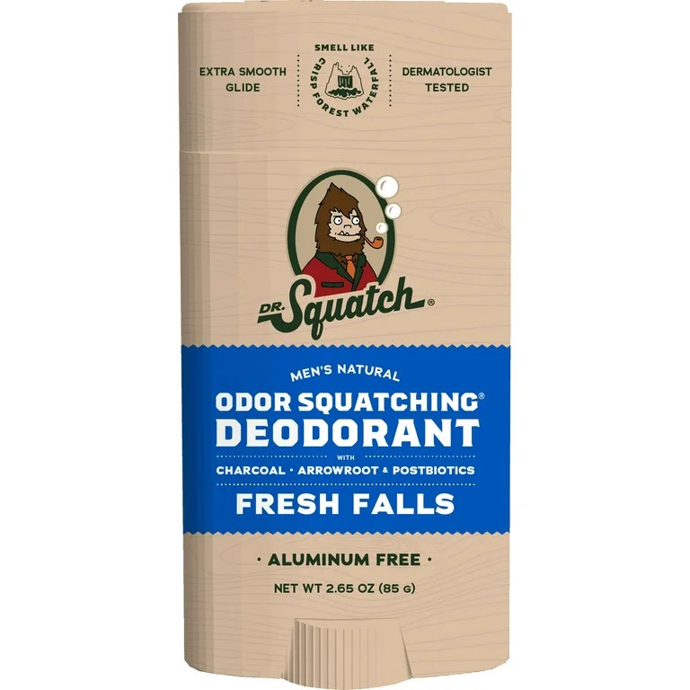 Dr. Squatch Men's Natural Deodorant, Fresh Falls, 2.65 oz | Walmart (US)