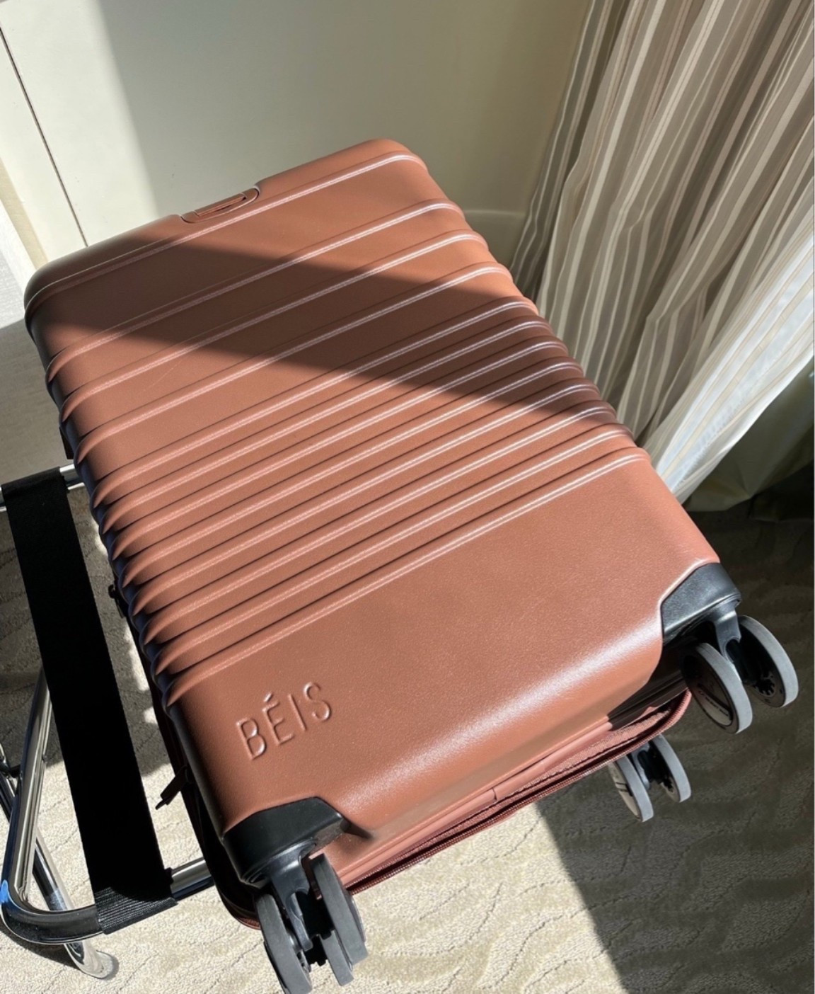 I treated myself because I do so much travel to a check in and carry on from BEIS on this maple brown color. m

#LTKTravel #LTKMothersDay