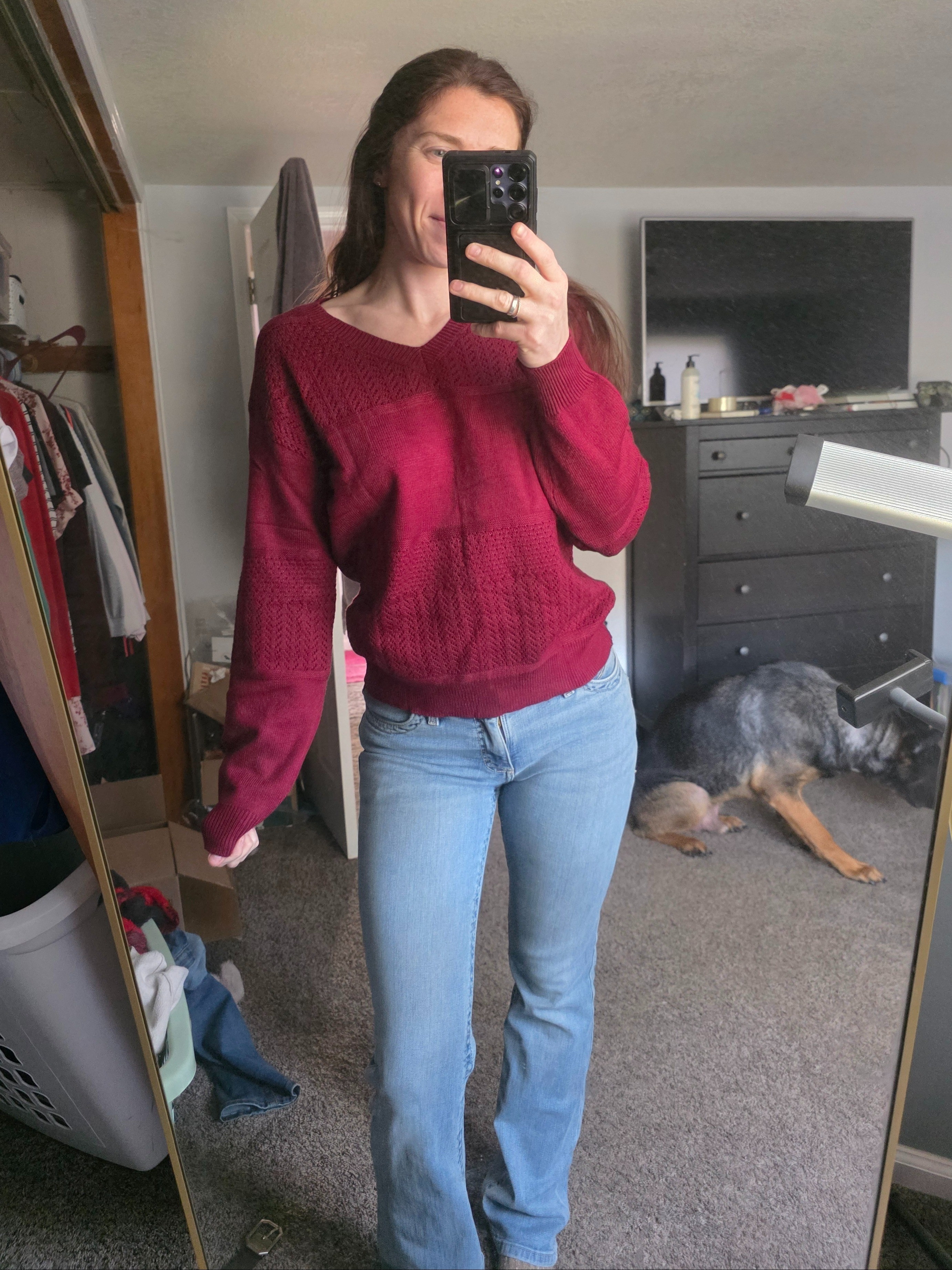 Date night outfitWearing a small sweater and 5-36 pantsThe perfect holiday sweater 

#LTKmomlife #LTKFindsUnder50 #LTKStyleTip