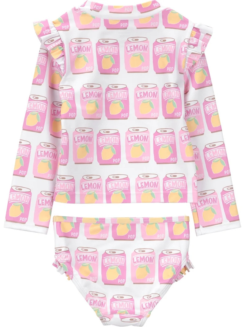 Carter's Child of Mine Toddler Girl Rash Guard Swimsuit Set, 2-Piece, Sizes 12M-5T | Walmart (US)