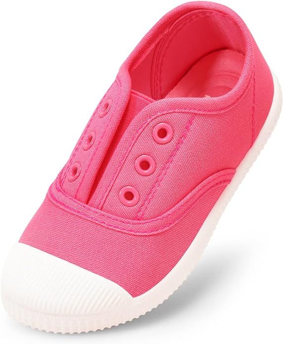 Kids Shoes Toddlers Canvas Sneakers Slip-on Comfortable Light Weight Skin-Friendly Causal Running... | Amazon (US)