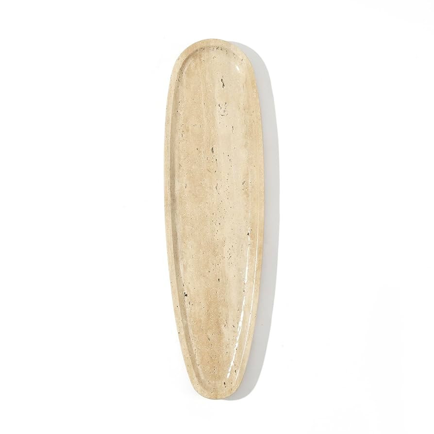 Natural Marble Tray – Real Stone for Bathroom, Vanity, Counter, and Home Decor. Perfect for Jew... | Amazon (US)