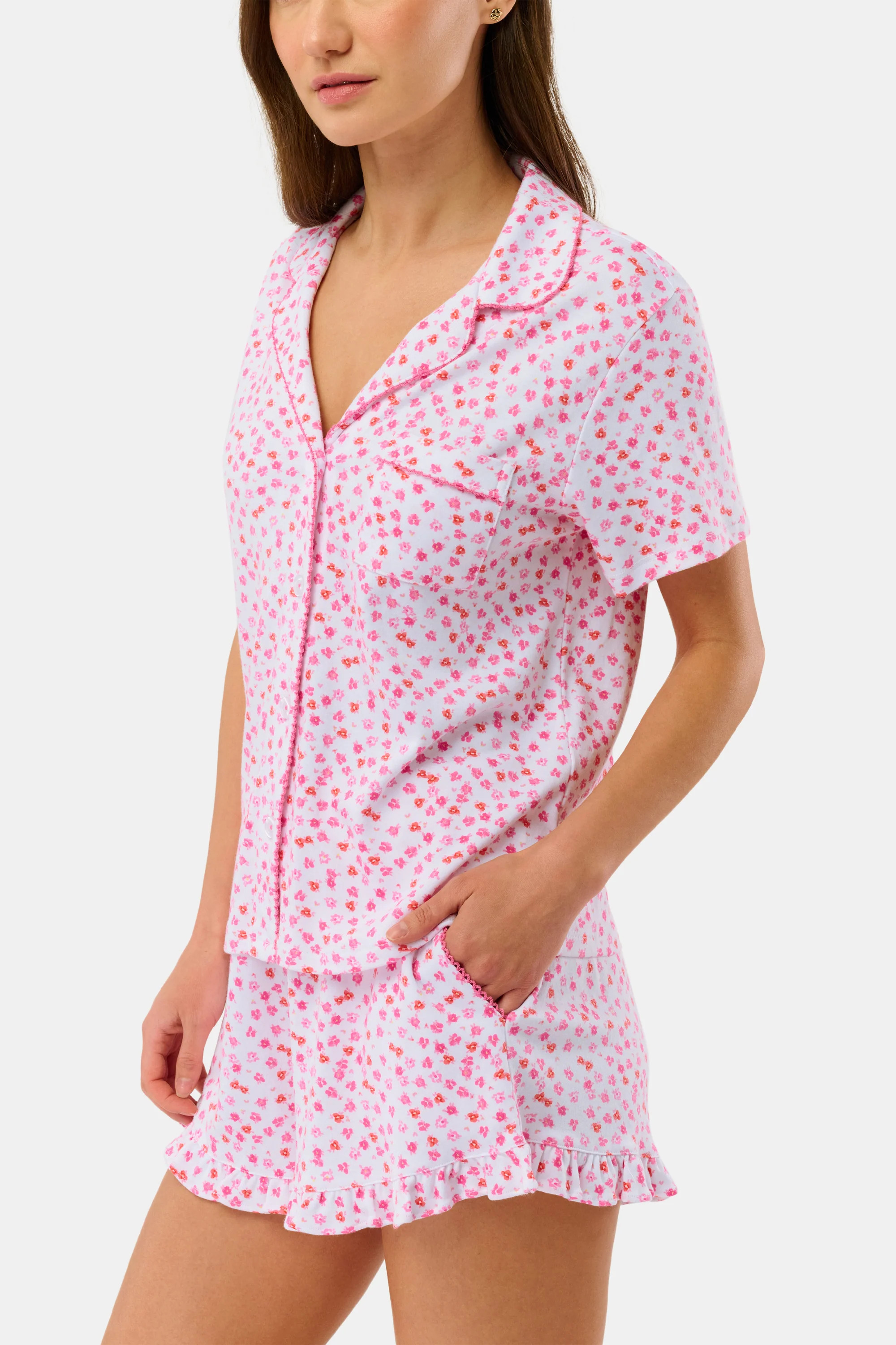 Bouquet Wyatt Polo Pajamas | Roller Rabbit