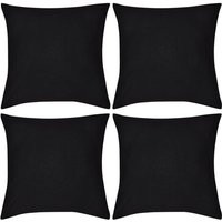 4 Black Cushion Covers Cotton 50 x 50 cm230-Serial number | ManoMano UK
