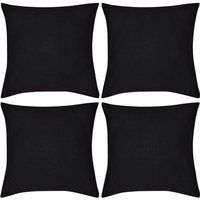 4 Black Cushion Covers Cotton 50 x 50 cm230-Serial number | ManoMano UK