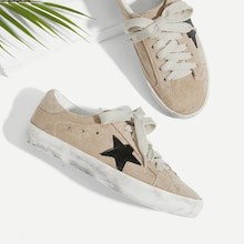 Star Patch Lace Up Splice Sneakers | SHEIN