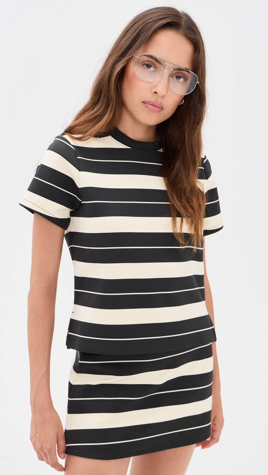Stripe Slit Tee | Shopbop
