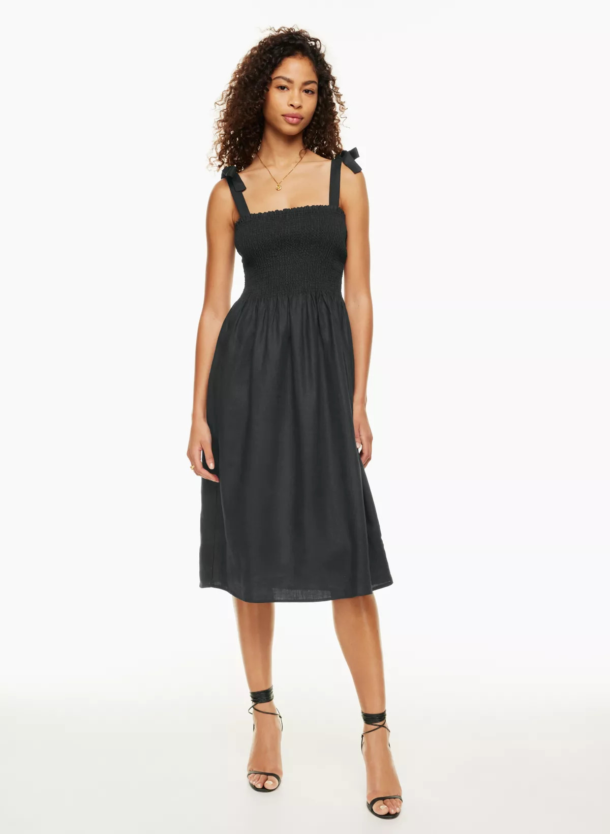 GOLDEN HOUR LINEN DRESS | Aritzia