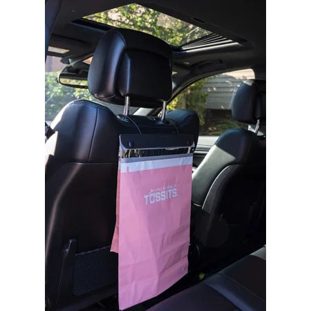 Tossits Disposable Car Garbage Bags – Pink Unit | 7-Bags Leak-Proof Hanging Trash Bags, Recyclable & Eco-Friendly for Cars, Travel, and Road Trips | Walmart (US)
