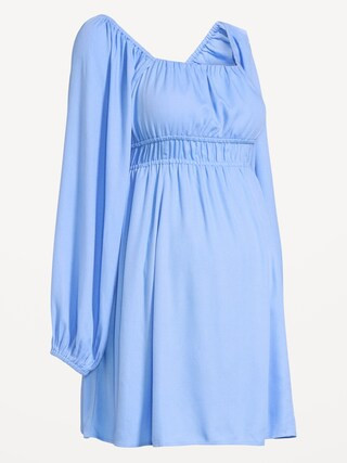 Maternity Long-Sleeve Fit & Flare Dress | Old Navy (US)