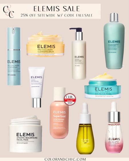 Elemis sitewide sale with everything 25% off with code FALLSALE! Absolutely love their dynamic resurfacing facial wash, their cleansing balm and more 

#LTKbeauty #LTKsalealert