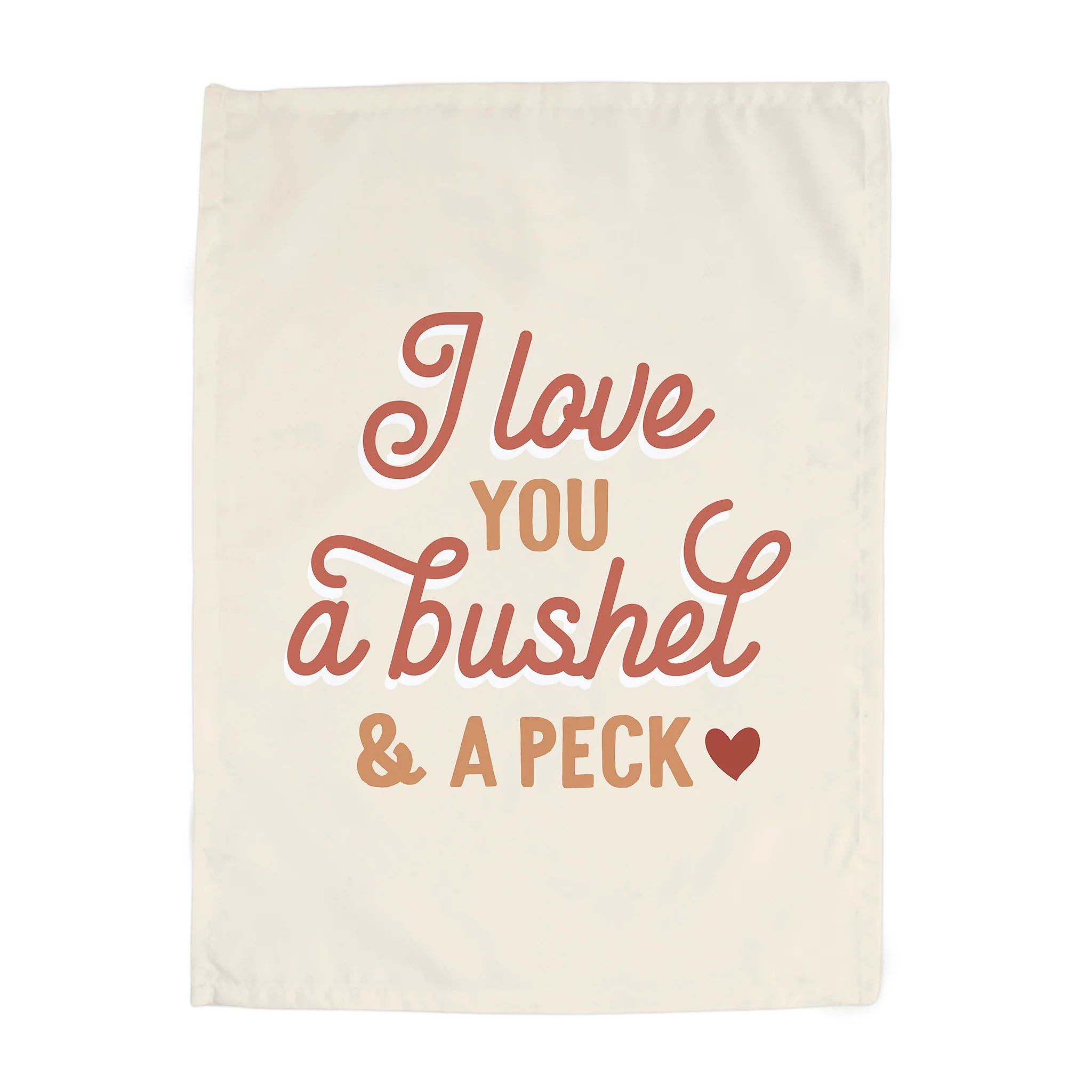 {Neutral} I Love You a Bushel & A Peck Banner | Hunny Prints