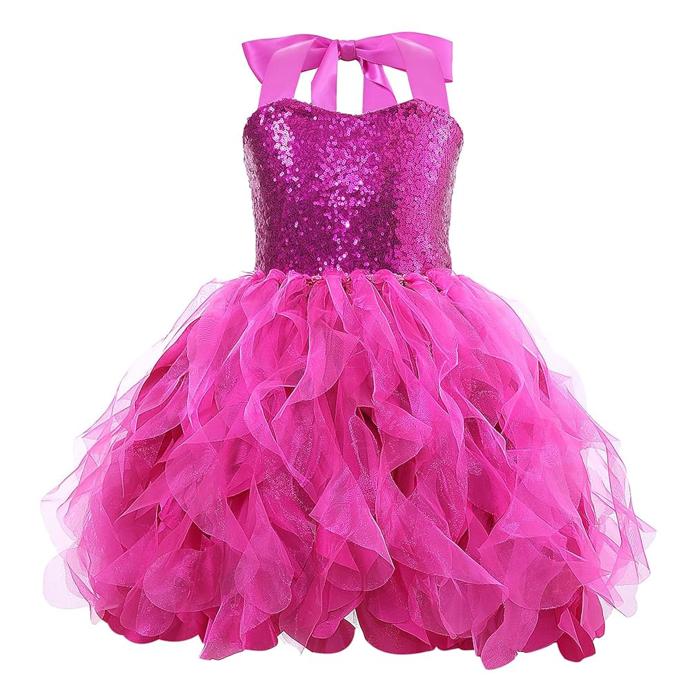Suppromo Tutu Dress for Girls Sparkly Sequin Tulle Princess Birthday Party Prom Outfit Toddler Gi... | Amazon (US)