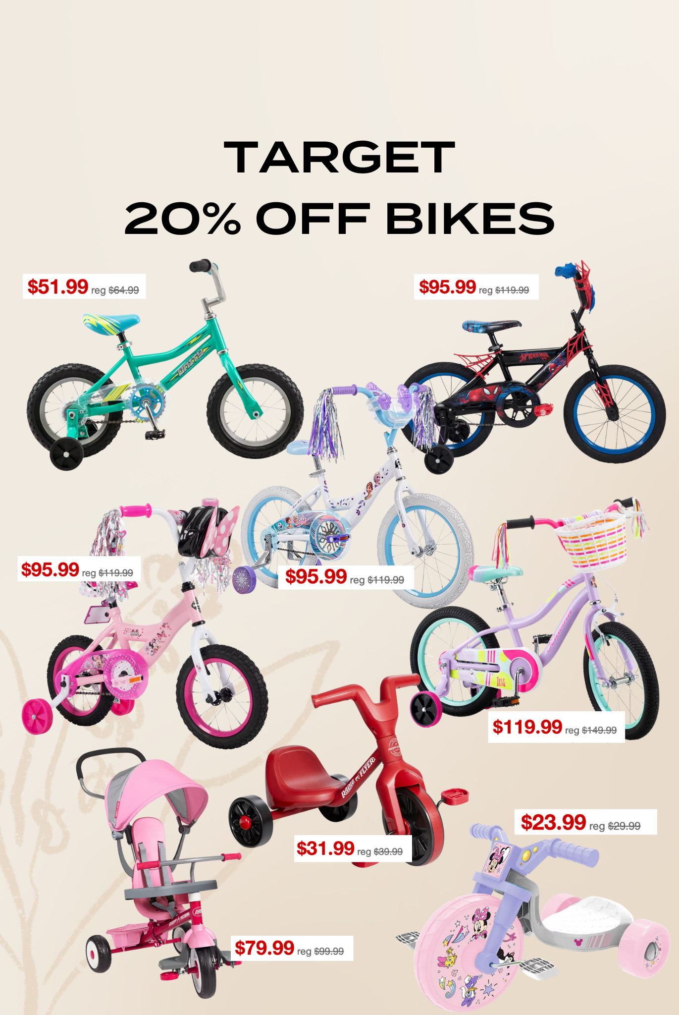 Target 20% off bikes! 🚲💙 

 #LTKSaleAlert #LTKKids #LTKFamily