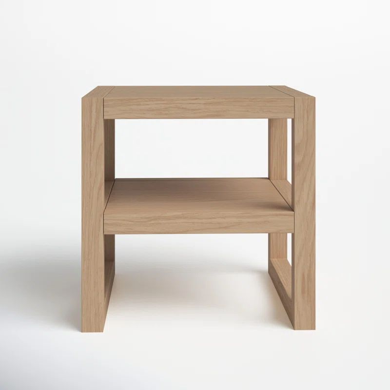 Modica Solid Wood End Table with Storage | Wayfair North America
