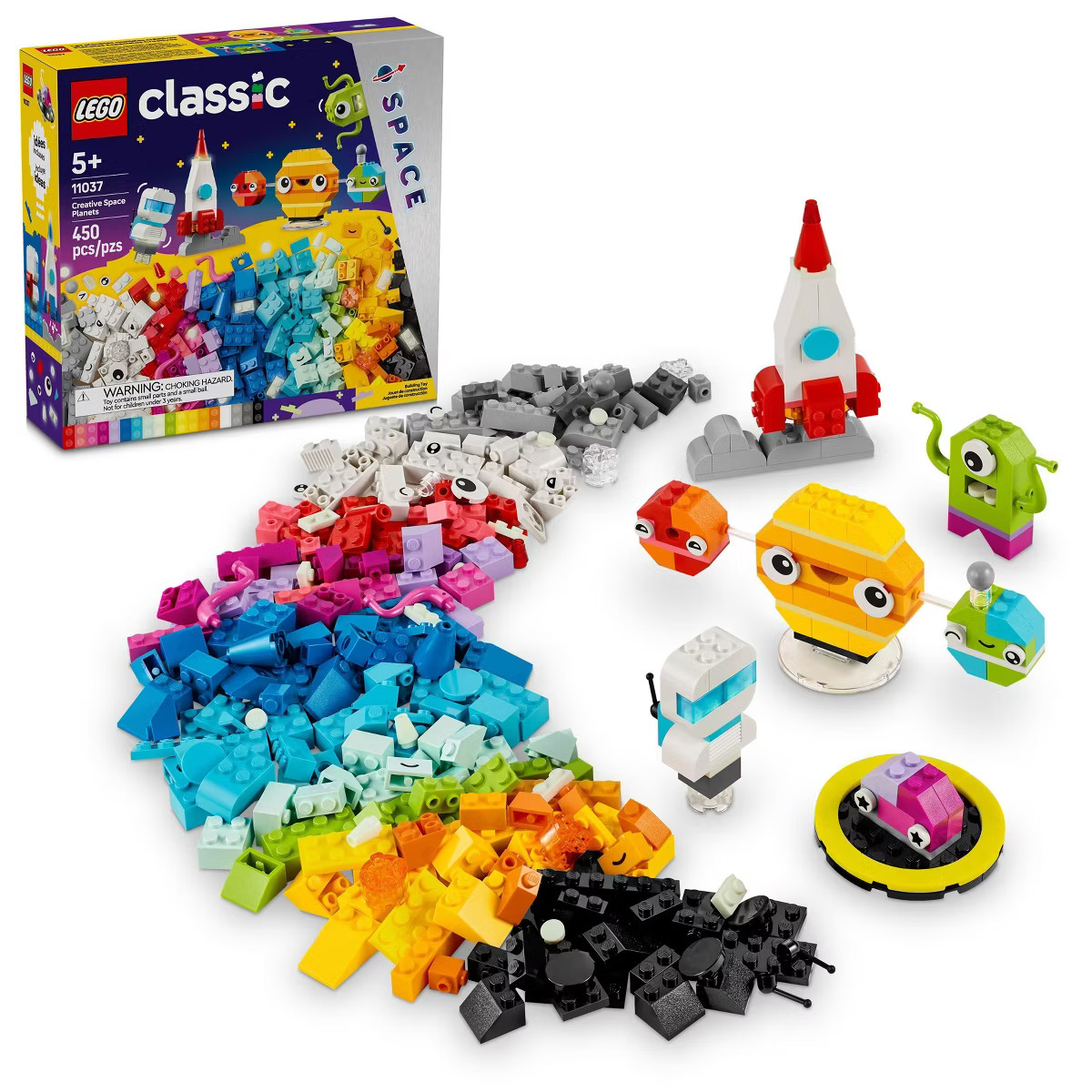 LEGO Classic Creative Space Planets Aliens and Rocket Ship Toy 11037 | Target
