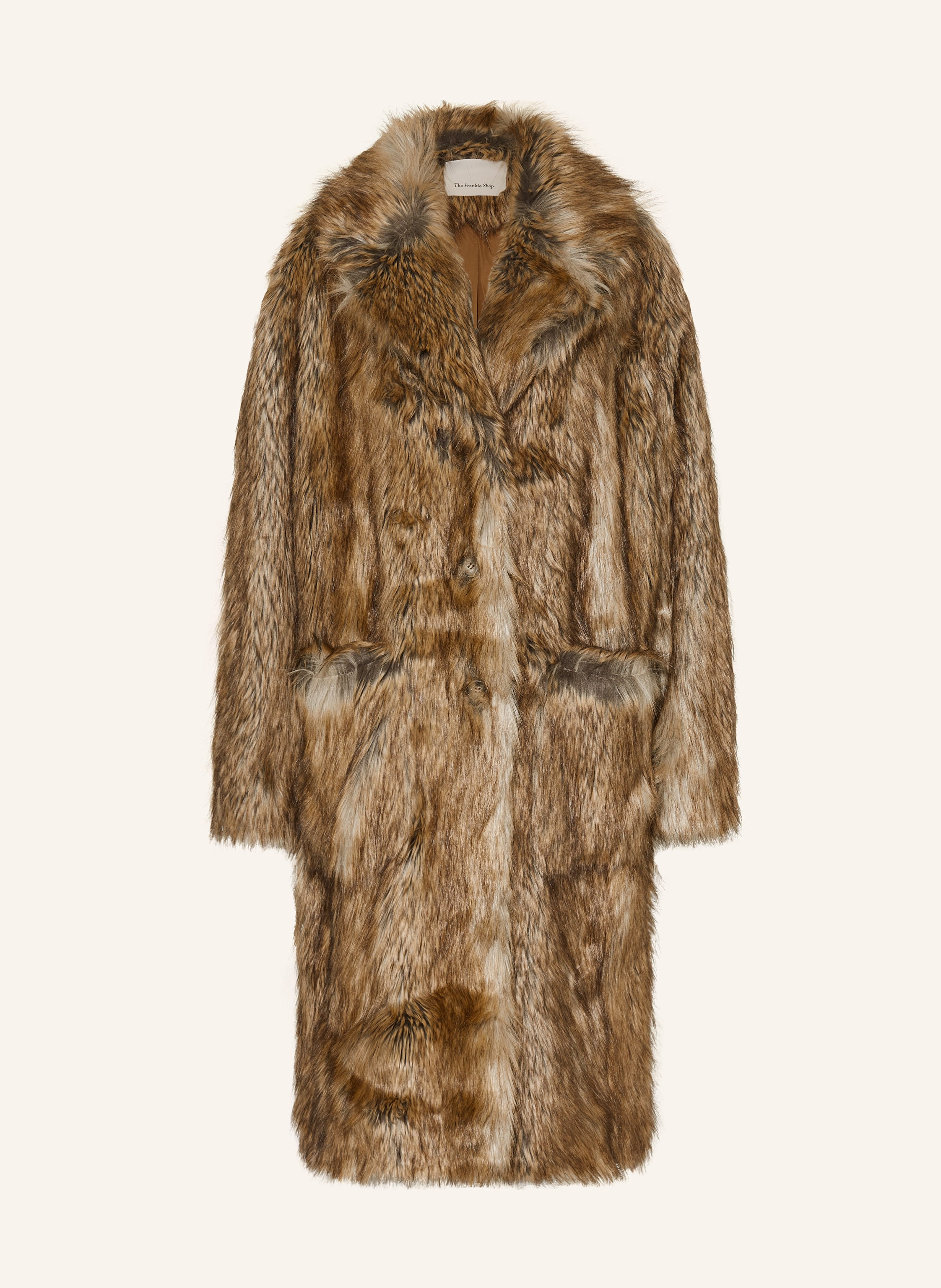 The Frankie Shop Kunstfell-Mantel RELLA in hellbraun / dunkelbraun | Breuninger (DACH)