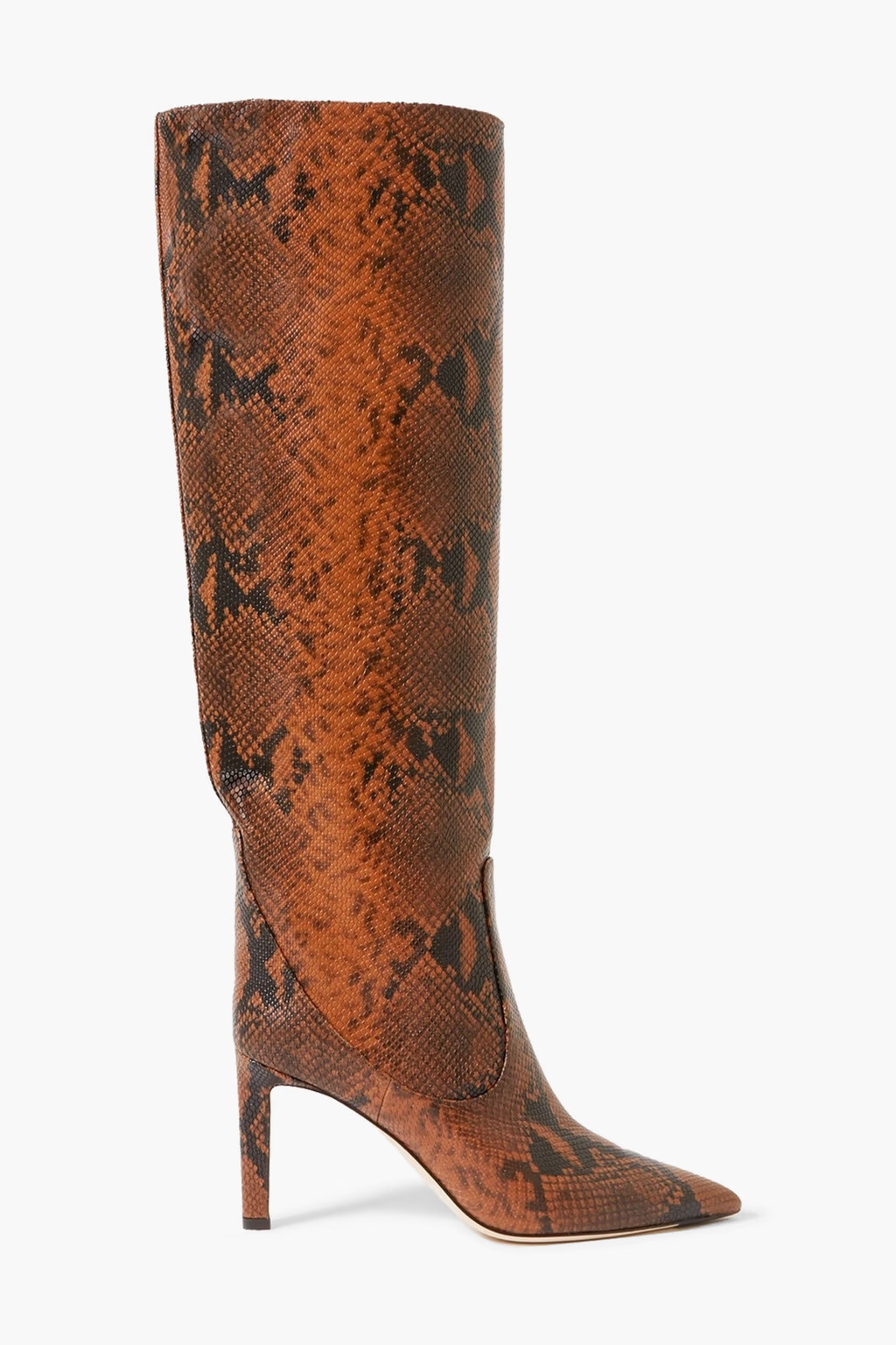 Mavis 85 snake-effect leather knee boots | The Outnet (US and CA)