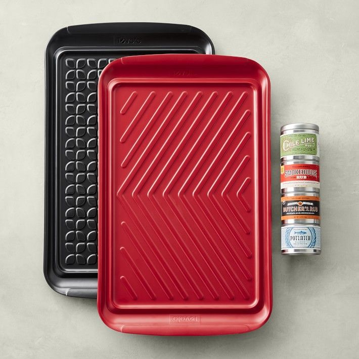 Williams Sonoma Grill Prep Trays with BBQ Rub Gift Set | Williams-Sonoma