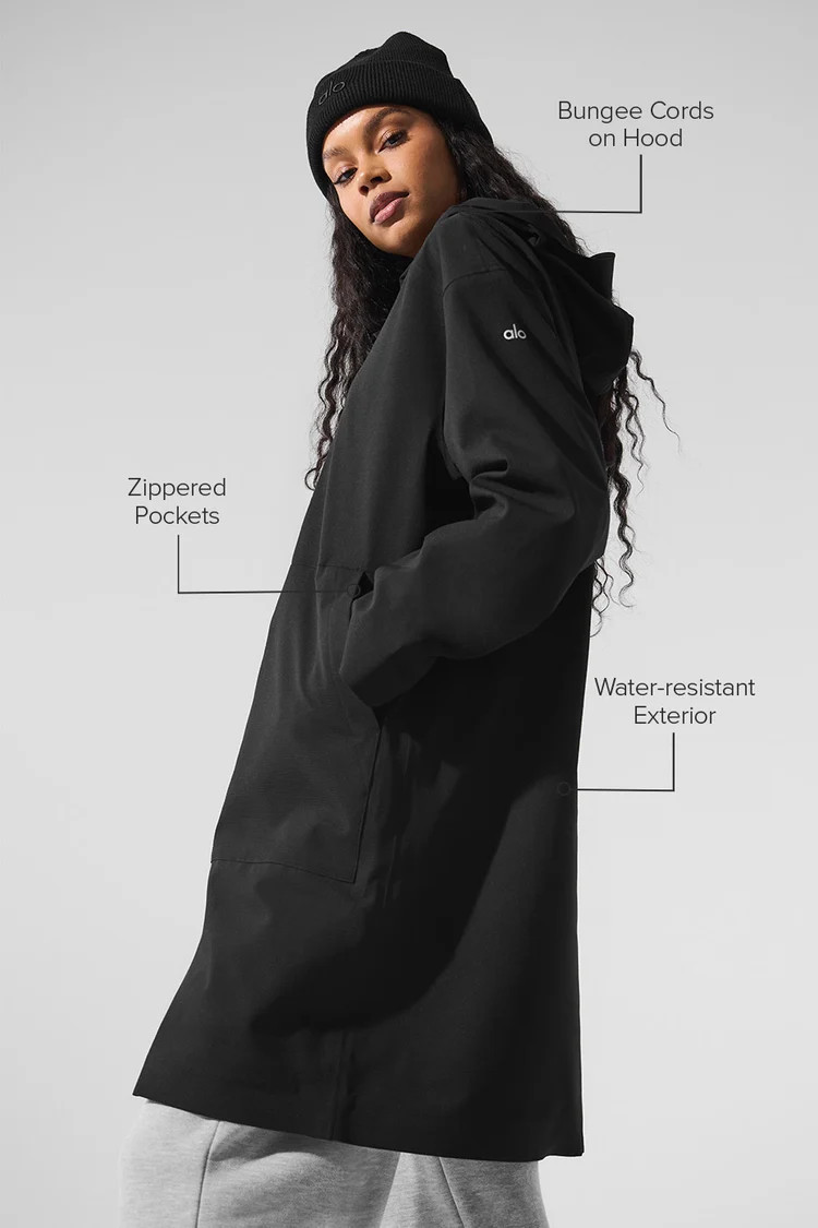 Rain Or Shine Long Coat | Alo Yoga