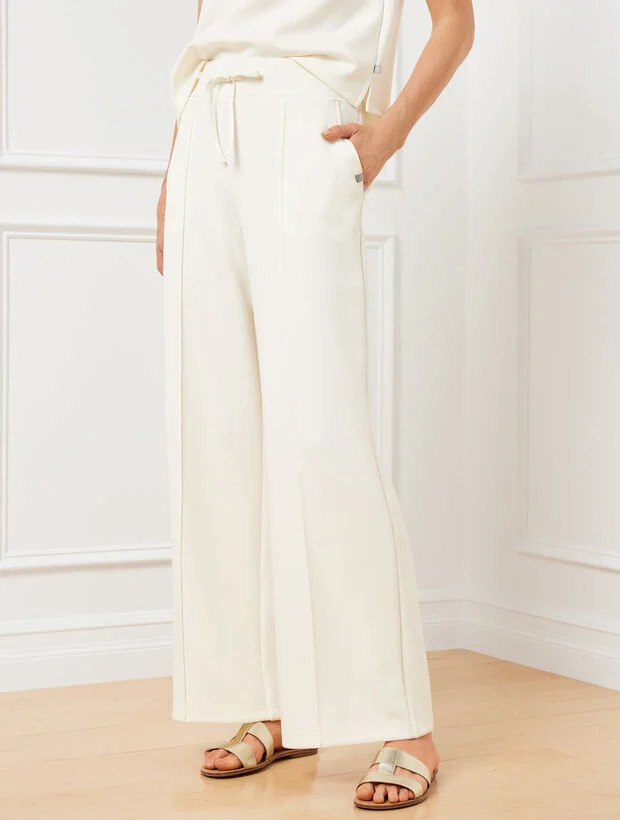 AirKnit Stretch Wide Leg Pants | Talbots