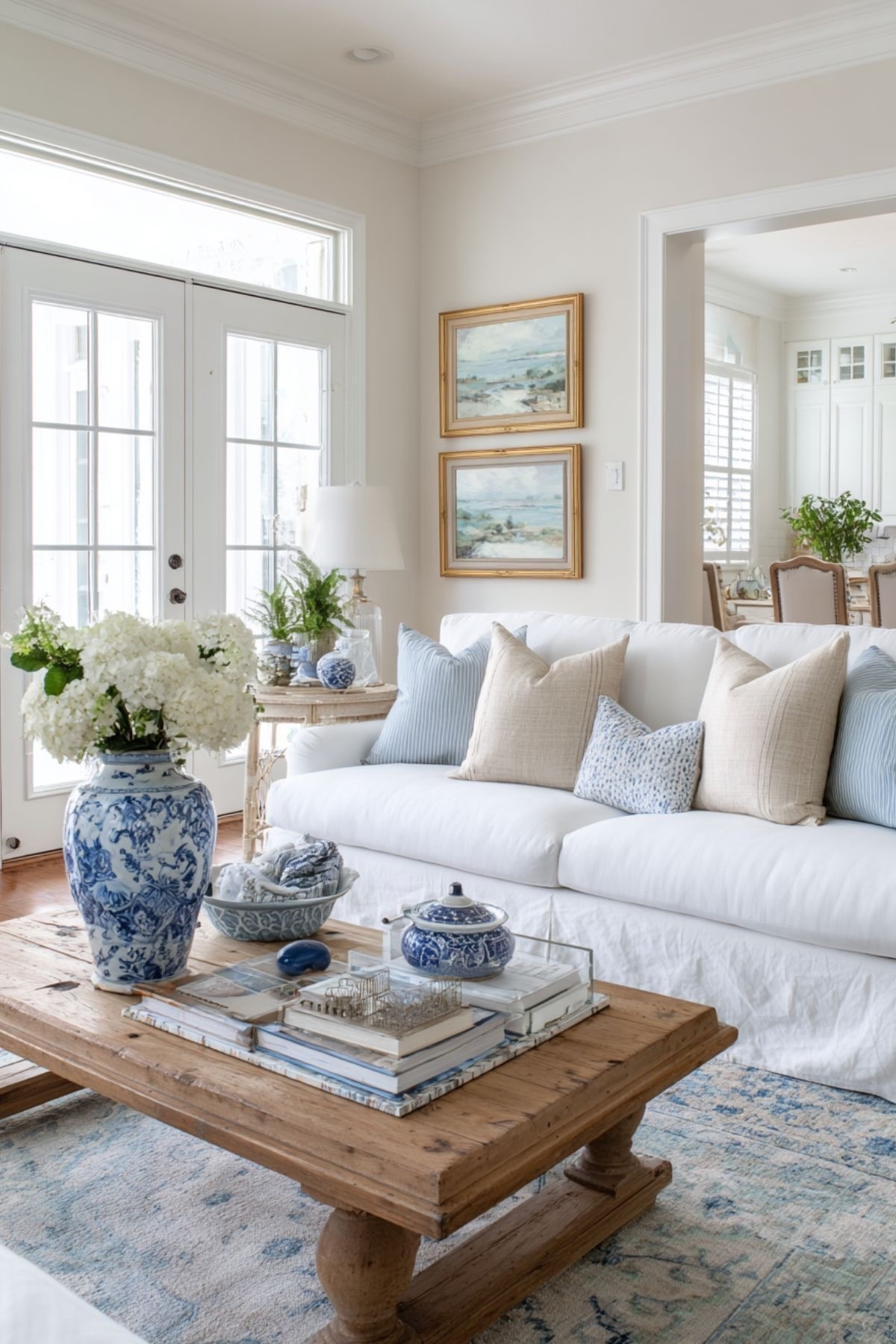 combining the best of nancy meyers interior design with new england coastal charm and aesthetic on a budget is possible! as spring is finally here and we are awaiting to see what the newest seasonal design trends will be, let’s not forget that design should be timeless, such as this coastal/farmhouse design <3

the coffee table i’ve found to match the reference is definitely a splurge, however it is solid wood and has amazing reviews! for more budget-conscious shoppers, i’ve found a more affordable option, in a similar style

photo credit: vintagedesignhome via pinterest 

#LTKSaleAlert #LTKSeasonal #LTKHome