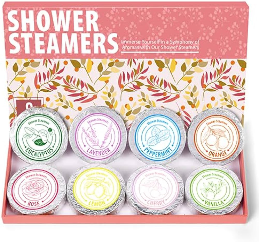 Shower Steamers Aromatherapy - Christmas Gifts for women, 8 Pack Pure Essential Oil Shower Bombs ... | Amazon (US)