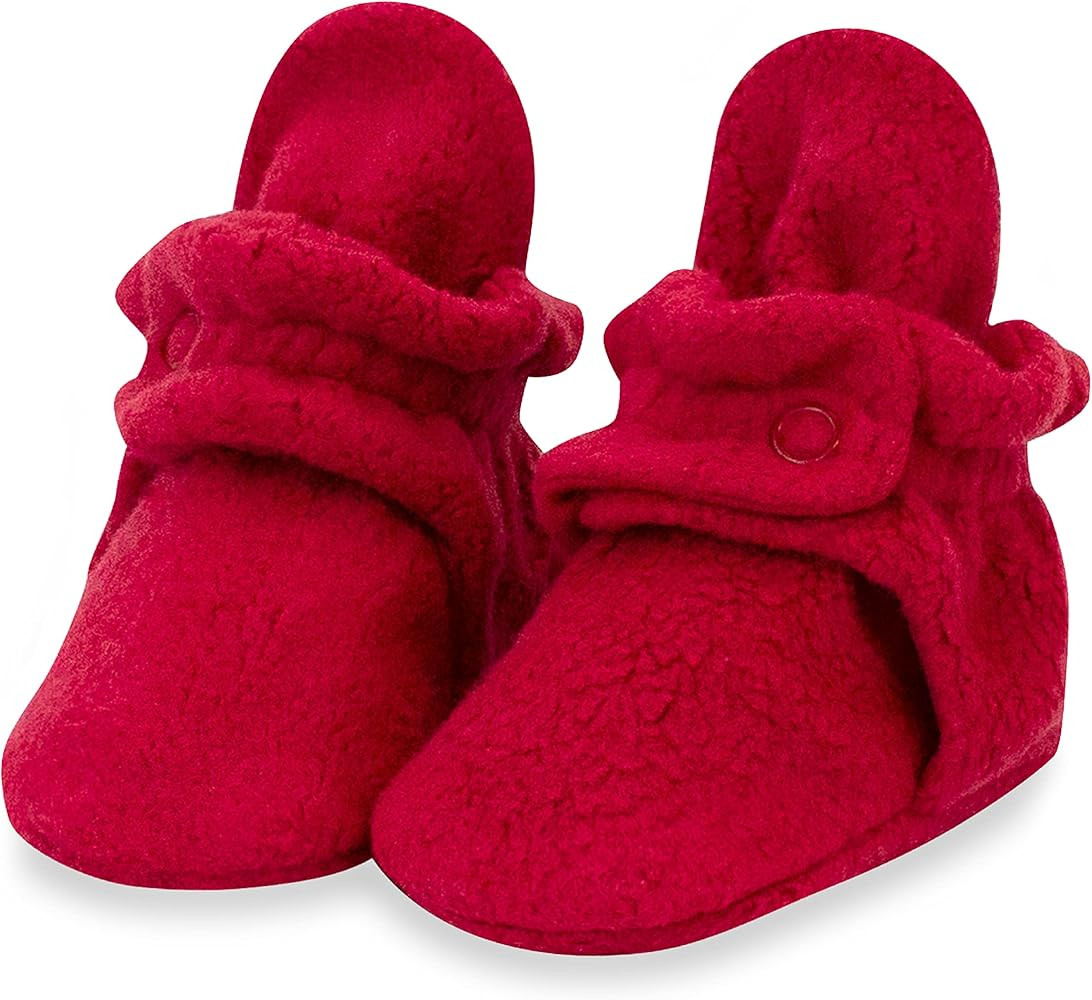 Zutano Unisex Fleece Baby Booties, Soft Sole and Non Slip | Stay On Slipper Socks for Infant/Todd... | Amazon (US)