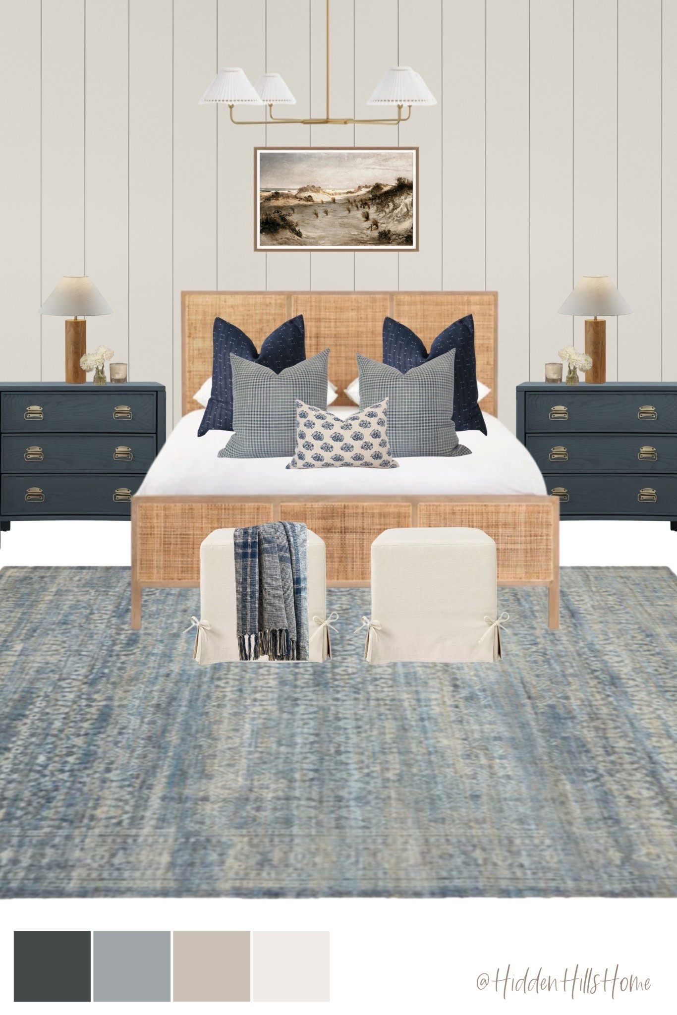 Master bedroom decor mood board, bedroom design ideas, cozy bedroom decor, cane bed, home decor, bedroom inspiration, bedding, nightstands, bedroom rug, bedroom refresh #bedroom

#LTKHome #LTKSaleAlert #LTKSeasonal