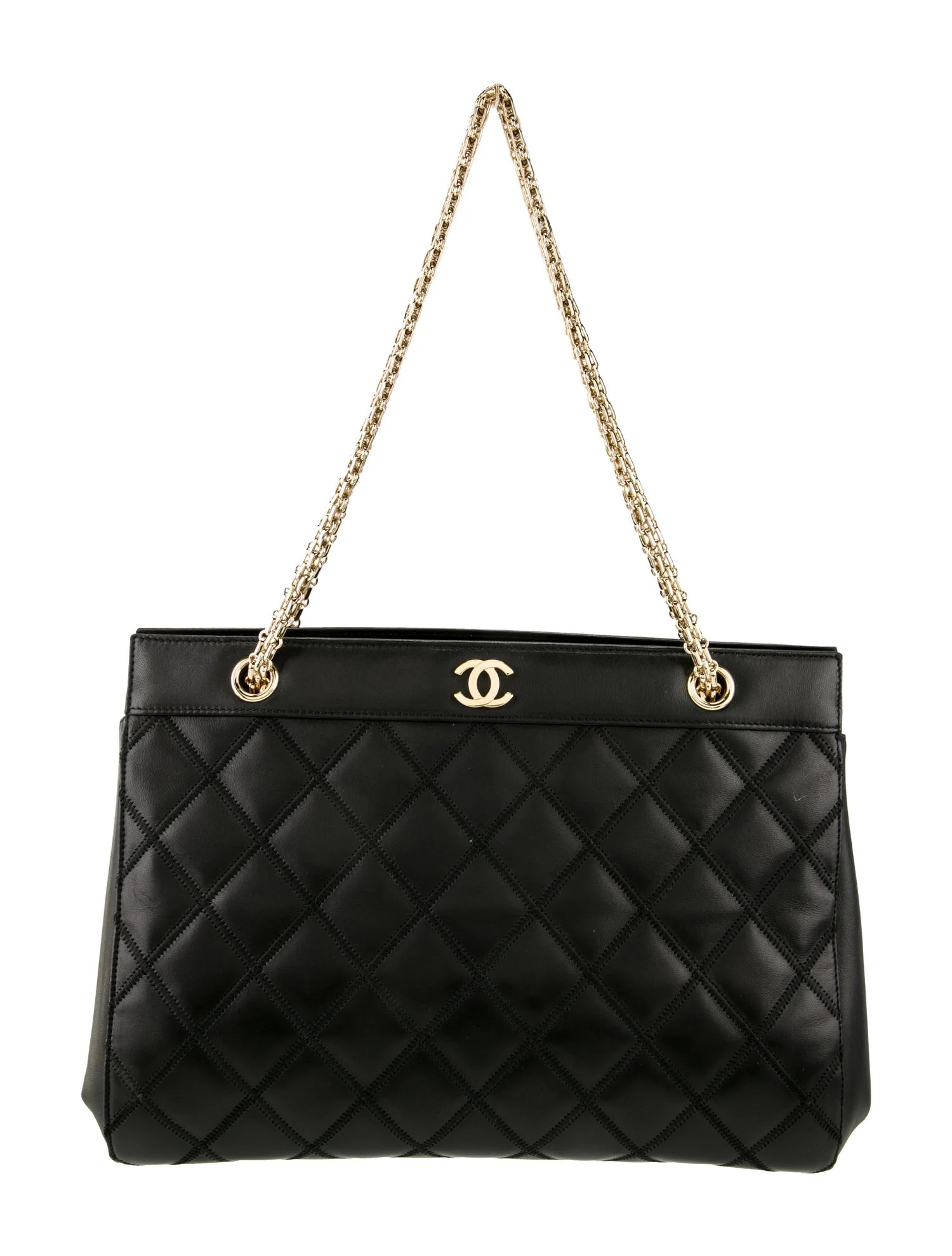Double Stitch Quilted Tote | The RealReal