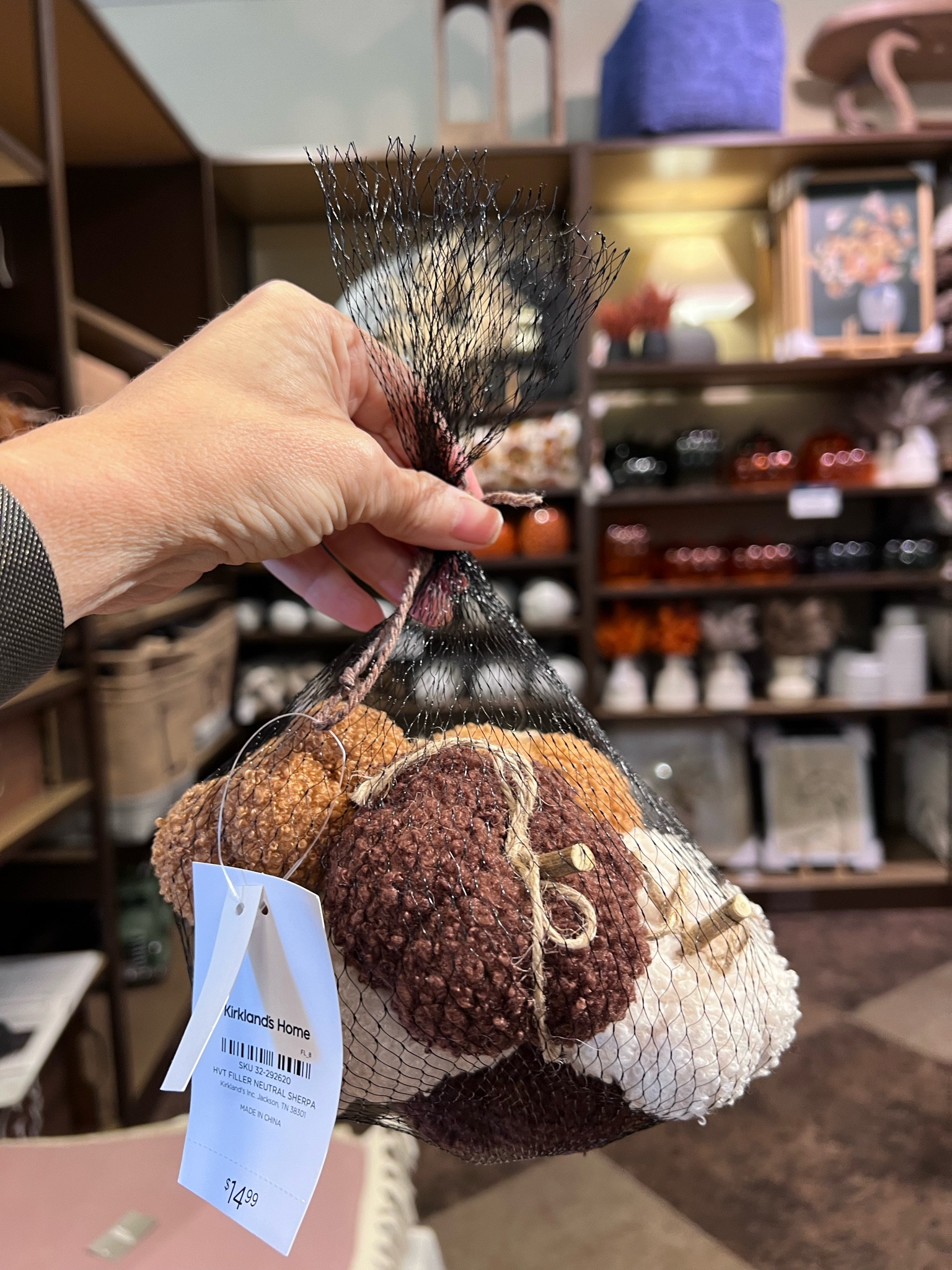 Sherpa pumpkin bowl filler. 30% off. 

Fall decor / fall home decor / affordable decor / fall decor sale / pumpkin decor 

#LTKhome #LTKsalealert #LTKSeasonal