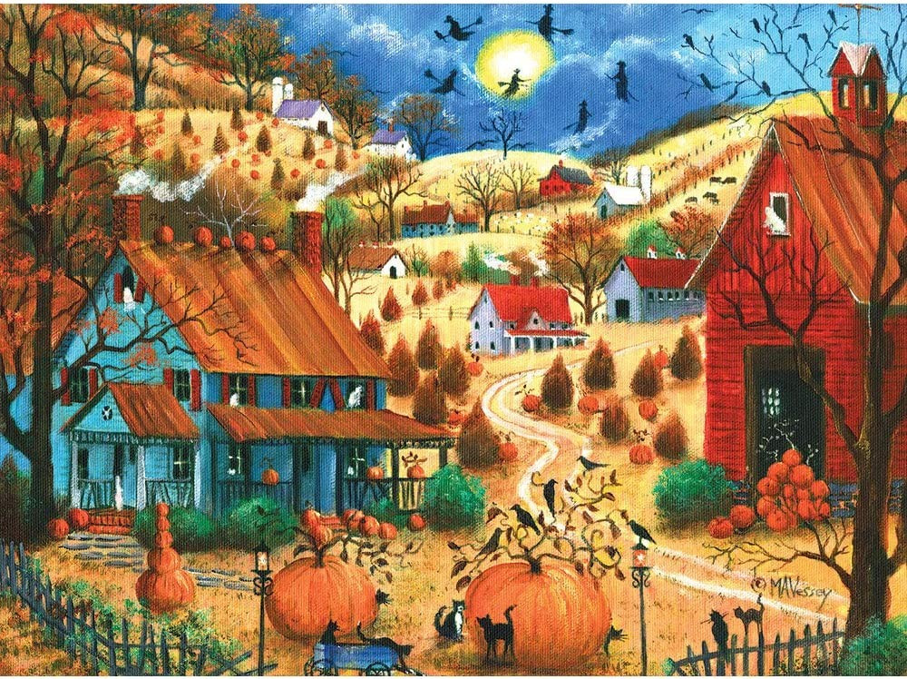 Amazon.com: Bits and Pieces - 1000 Piece Jigsaw Puzzle for Adults 20" x 27" - The Great Pumpkin C... | Amazon (US)