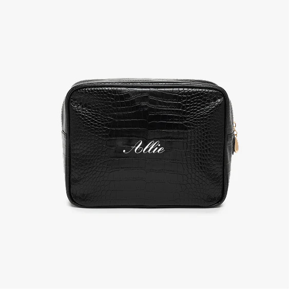 Name Small Croc Pouch | Abbode