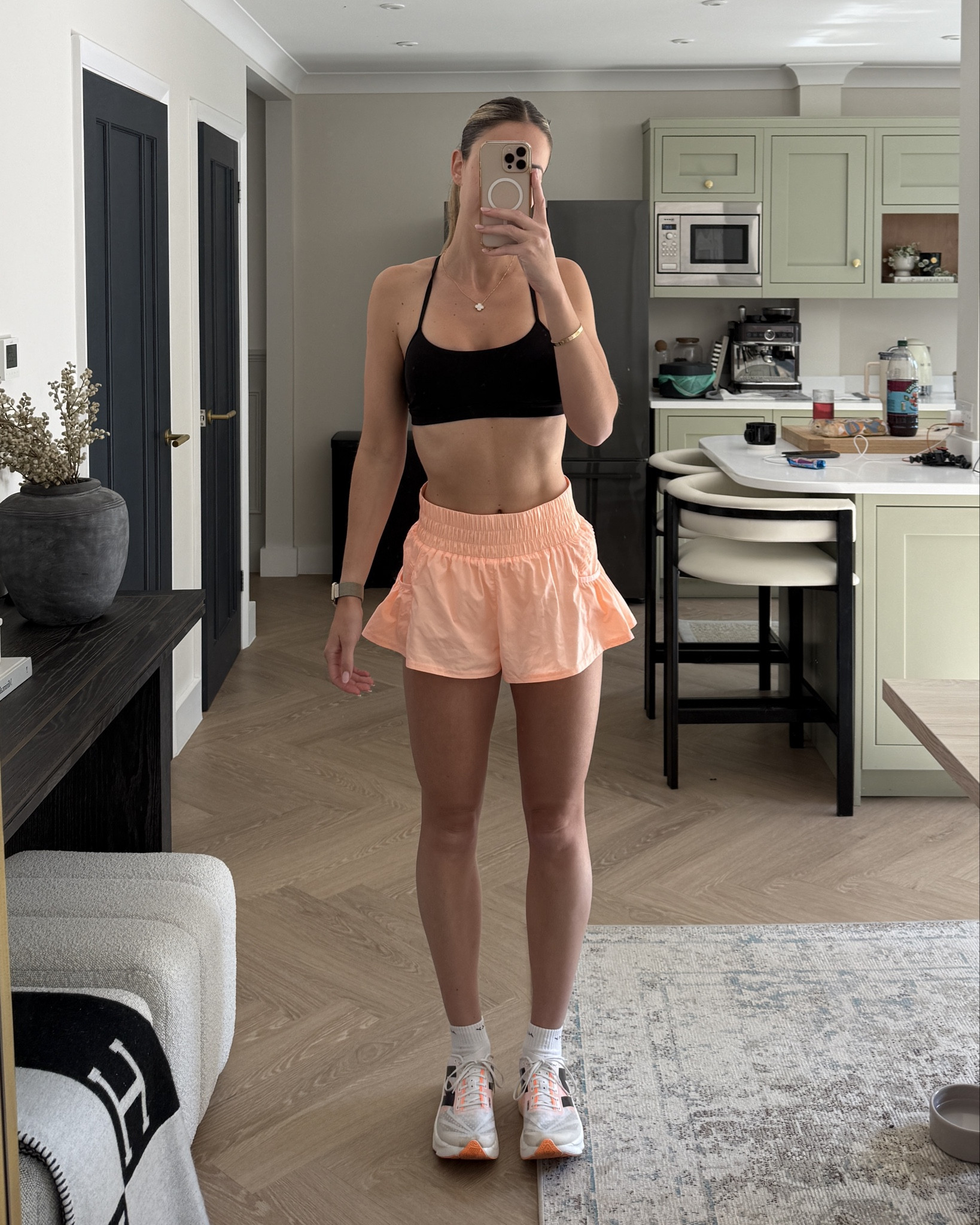 matching my trainers to my shorts 💅🏼 today’s running outfit! I wear an xs in the shorts and a small in everything else. Love these trainers too!! My FAVE carbon shoe. Actually supportive compared to most. Free people, alo yoga, lululemon, new balance, running, activewear 

#LTKsummer #LTKuk #LTKfitness